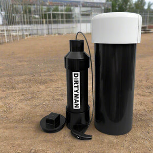 The dirtyman safe large along side with sleeve and cap