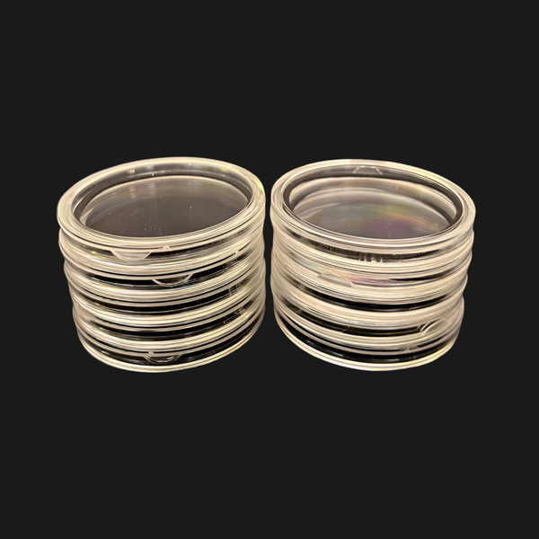 Clear Coin Holder - 40mm (10-Pack)